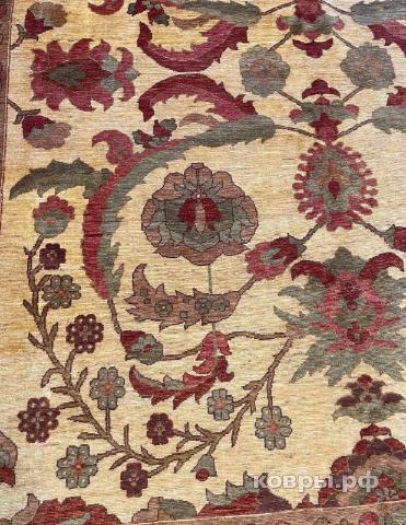 ковер ручной работы Шерстяной Афганский ковер ручной работы Oushak (Ушак) 3x3.55 — фото 4