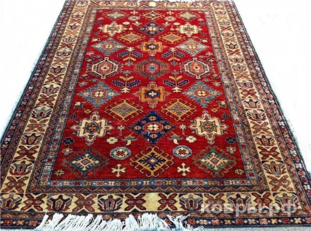 ковер ручной работы Афганский ковер ручной работы Казах 1.68x2.44м — фото 2