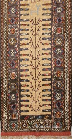 ковер ручной работы Шерстяной Иранский ковер ручной работы Kilim (Килим) 3.8x0.77 — фото 3