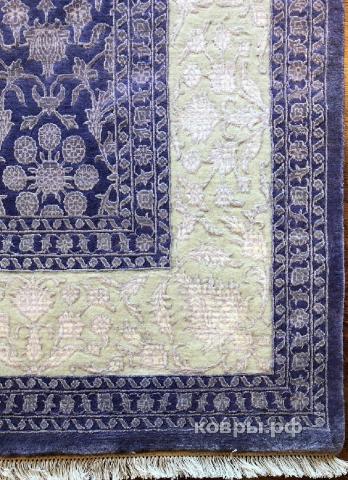 ковер ручной работы Индийский ковер ручной работы из шелка и шерсти Rajkumar (Ражкумар) 3.04x2.4 — фото 2