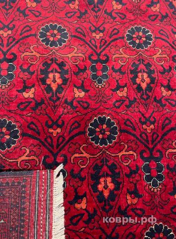 ковер ручной работы Шелковый Афганский ковер ручной работы Сhoubi Belgique (Чуби бельджик)1.89x1.53 — фото 4