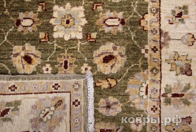 ковер ручной работы Афганский ковер ручной работы из шелка и шерсти Сhoubi Ziegler (Чуби зиглер) 1.98x0.78 — фото 2