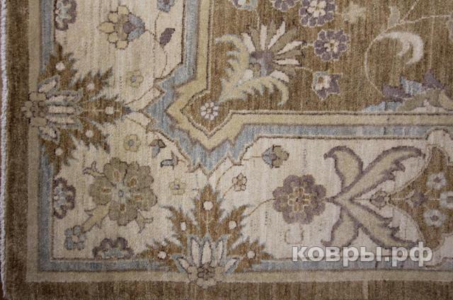 ковер ручной работы Шерстяной Афганский ковер ручной работы Сhoubi Ziegler (Чуби зиглер) 3.83x2.72 — фото 2