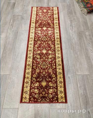 Халява Коврик № 1937,бордовый,размер 0,6 на 1,9 метра