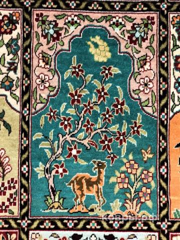 ковер ручной работы Шелковый Китайский ковер ручной работы 3.05x2 — фото 3