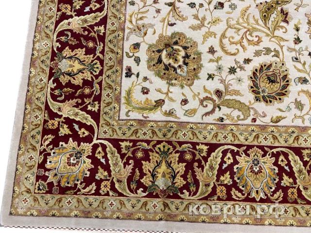 ковер ручной работы Индийский ковер ручной работы из шелка и шерсти Aurora (Аврора) 4.37x3.1 — фото 4