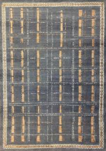 Индийский ковер ручной работы из шелка и шерсти 4.3x3.05