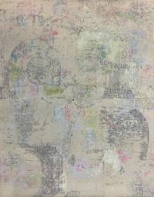 Индийский ковер ручной работы из шелка и шерсти 2.43x3.09