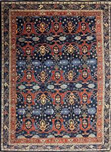Шелковый Афганский ковер ручной работы Bidjar (Биджар) 4.18x3.02