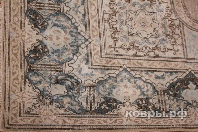 ковер ручной работы Шелковый Афганский ковер ручной работы Vintage (Винтажный) 4.25x2.91 — фото 2