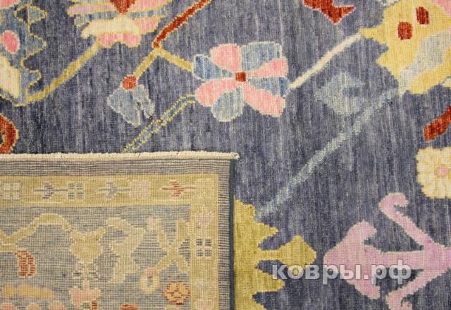 ковер ручной работы Шелковый Афганский ковер ручной работы Oushak (Ушак) 3.7x2.81 — фото 2