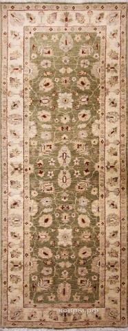 ковер ручной работы Афганский ковер ручной работы из шелка и шерсти Сhoubi Ziegler (Чуби зиглер) 1.98x0.78 — фото 3