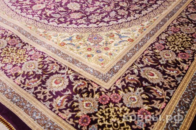 ковер ручной работы Шелковый Иранский ковер ручной работы Qum (Кум) 1.58x2.42 — фото 4