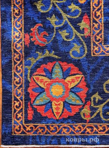 ковер ручной работы Шелковый Афганский ковер ручной работы Susane (Сюзане) 3.12x2.42 — фото 2