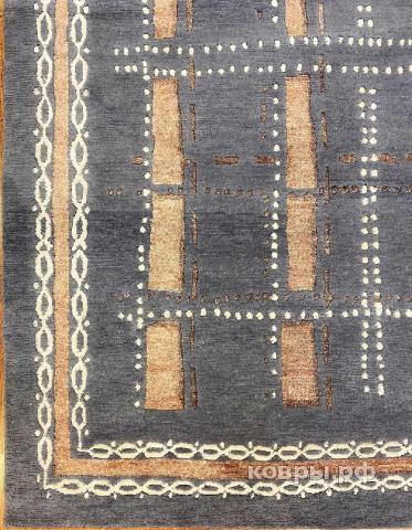 ковер ручной работы Индийский ковер ручной работы из шелка и шерсти 4.3x3.05 — фото 2