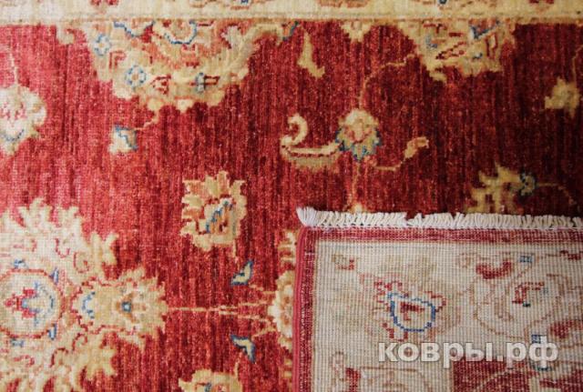 ковер ручной работы Афганский ковер ручной работы из шелка и шерсти Сhoubi Ziegler (Чуби зиглер) 1.83x0.77 — фото 3