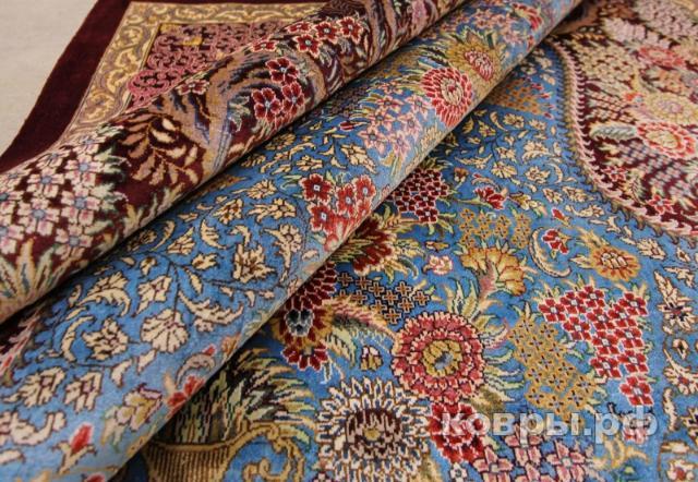 ковер ручной работы Шелковый Китайский ковер ручной работы Hereke (Хереке) 2.04x1.35 — фото 3