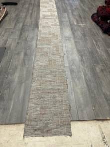 Коврик № 1755,бежево-серый,размер 0,5 на 5 метров