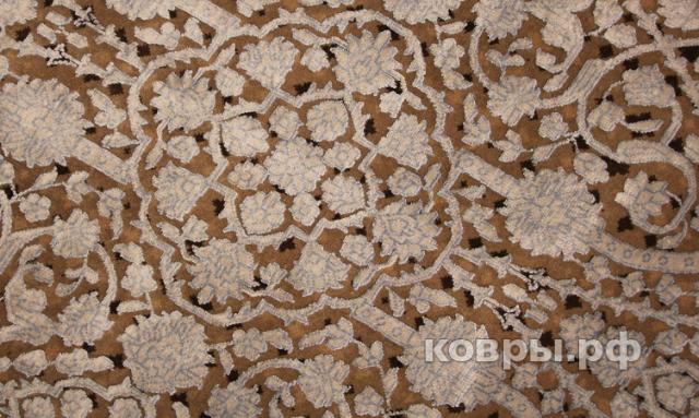 ковер ручной работы Индийский ковер ручной работы из шелка и шерсти 3.01x2.43 — фото 4