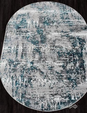 ковер Ковер ALPIN PARADIZE 00065A TURQUOISE / GREY Овал — фото 2