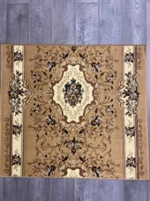 Коврик № 1208,бежевый,размер 1,1 на 1,08 метра