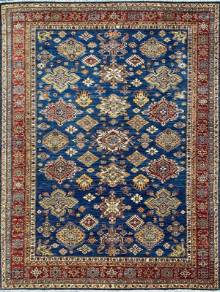 Шерстяной Афганский ковер ручной работы Kazakh (Казах) 3.16x2.42