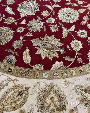 ковер ручной работы Индийский ковер ручной работы из шелка и шерсти Agra (Агра) 3.05x3.05 — фото 5