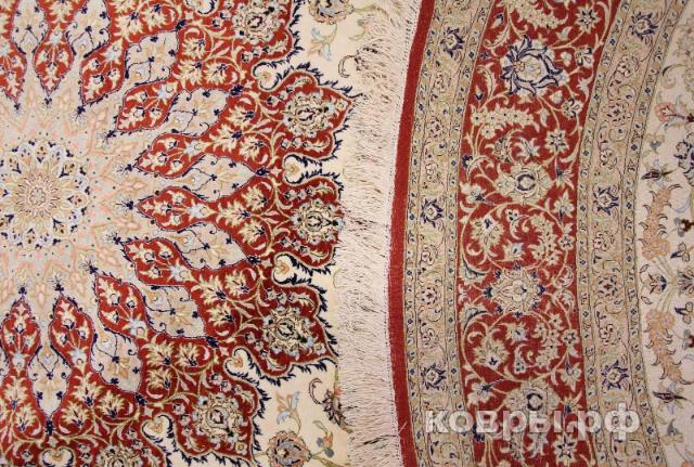 ковер ручной работы Шелковый Иранский ковер ручной работы Qum (Кум) 2.5x3.5 — фото 3