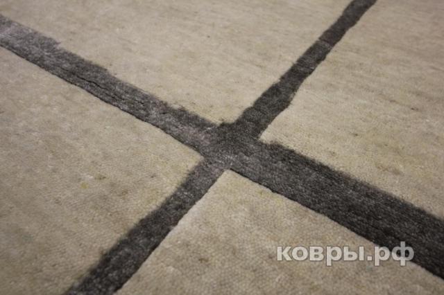 ковер ручной работы Индийский ковер ручной работы из шелка и шерсти 2.53x2 — фото 2