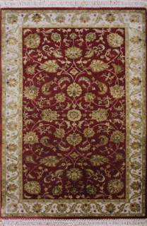 Индийский ковер ручной работы из шелка и шерсти 1.57x0.91