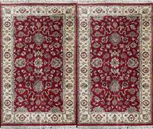 Шерстяной Индийский ковер ручной работы 1.6x0.9