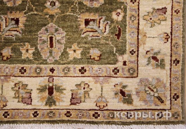 ковер ручной работы Афганский ковер ручной работы из шелка и шерсти Сhoubi Ziegler (Чуби зиглер) 1.98x0.78 — фото 5