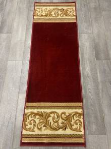 Коврик № 1688,бордовый,размер 2 на 0,66 метра