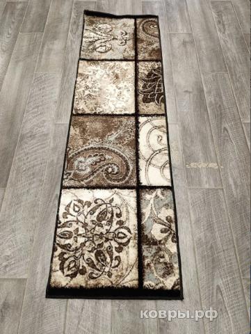 Халява Коврик № 1903,бежево серый,размер 0,6 на 2 метра