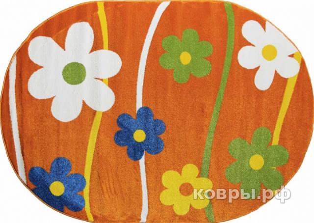 ковер Merinos Crystal 1021 ORANGE Овал