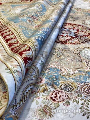 ковер ручной работы Шелковый Китайский ковер ручной работы 3.68x2.78 — фото 3