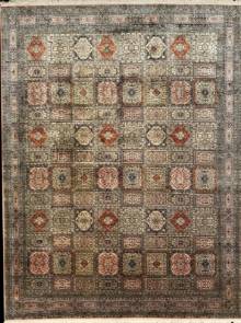 Шелковый Индийский ковер ручной работы Kashmir (Кашмир акбал тайл )  3.52x2.68