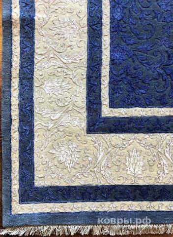 ковер ручной работы Индийский ковер ручной работы из шелка и шерсти Rajkumar (Ражкумар) 3.01x2.43 — фото 5