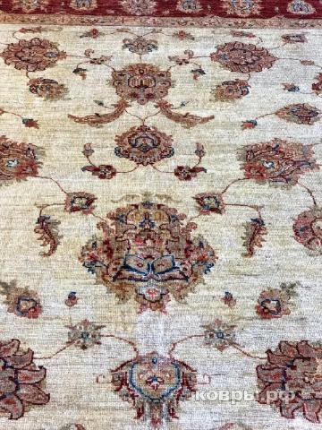 ковер ручной работы Шелковый Афганский ковер ручной работы Сhoubi Ziegler (Чуби зиглер) 2.38x1.7 — фото 2