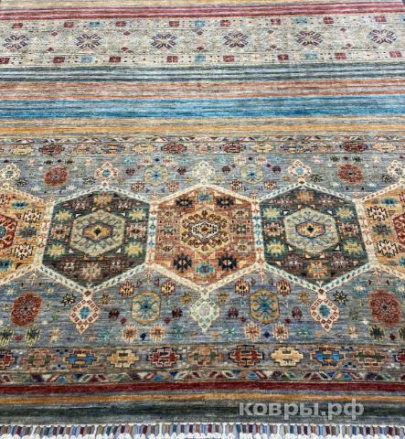 ковер ручной работы Шелковый Афганский ковер ручной работы Khurgin (Хурджин) 2.96x2.02 — фото 4