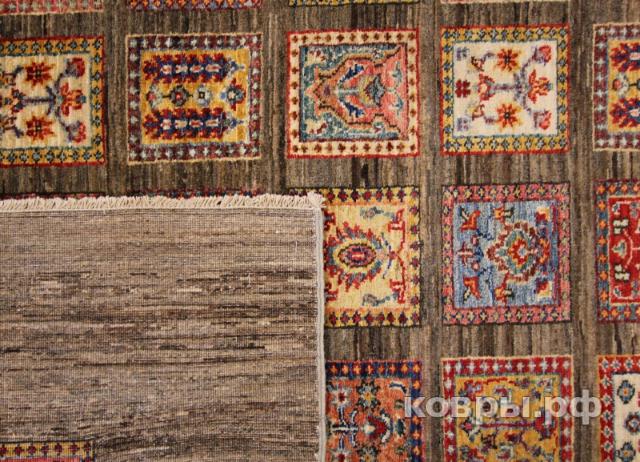 ковер ручной работы Шерстяной Афганский ковер ручной работы Сhoubi (Чуби бахтияри) 1.9x1.49 — фото 2