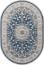ковер Ковер ARDA ZARINA A050B D.BLUE SHIRINK / CREAM Овал