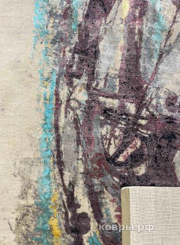 ковер ручной работы Индийский ковер ручной работы из шелка и шерсти 3.05x2.44 — фото 4