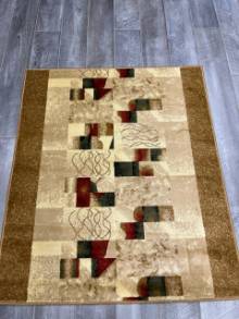 Коврик № 1168,бежевый,размер 1,2 на 1,4 метра