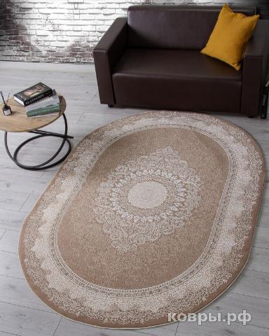 ковер Ковер KARMEN HALI ARMINA 04076A BROWN / BROWN Овал — фото 3