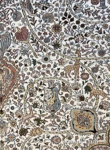 ковер ручной работы Шелковый Китайский ковер ручной работы 5.46x3.64 — фото 3