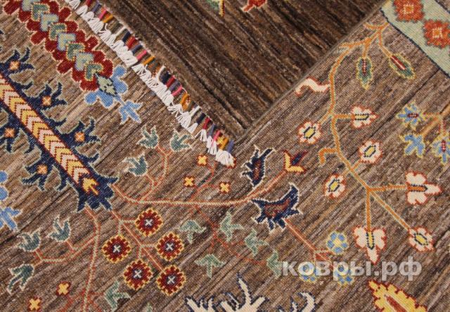 ковер ручной работы Шелковый Афганский ковер ручной работы Waziri (Вазири) 2.96x2 — фото 2