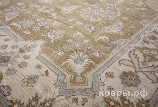 ковер ручной работы Шерстяной Афганский ковер ручной работы Сhoubi Ziegler (Чуби зиглер) 3.83x2.72 — фото 7