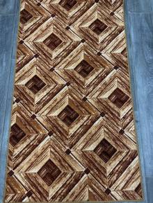 Коврик № 1767,коричневый,размер 0,9 на 1,7 метра