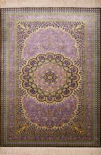 Шелковый Китайский ковер ручной работы 1.56x0.93